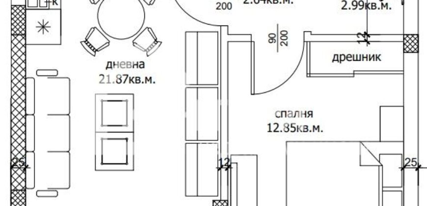 ДВУСТАЕН АПАРТАМЕНТ ДО ТЕРАПИЯТА!!!